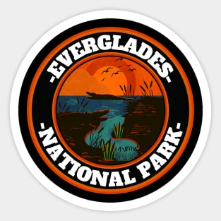 Retro Everglades National Park Sticker